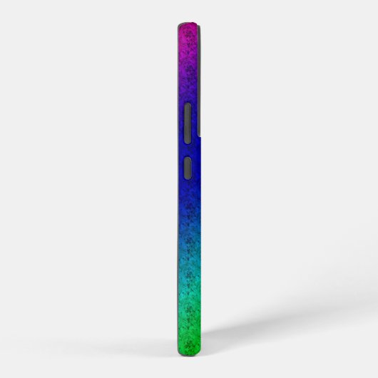 Gewoon mam bloem patroon groen blauw samsung galaxy hoesje (Rechterkant)