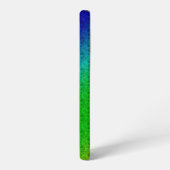 Gewoon mam bloem patroon groen blauw samsung galaxy hoesje (Linkerkant)