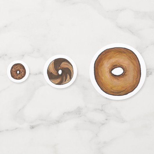 Gewoon marmer rogge kaneel rozijnen bagel ontbijt confetti (Voorkanten)