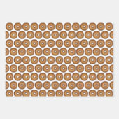 Gewoon marmer rogge kaneel rozijnen bagel ontbijt inpakpapier vel (Voorkant 3)