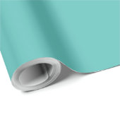 Gewoon massieve eucalyptuspastelturquoise cadeaupapier (Rol Hoek)