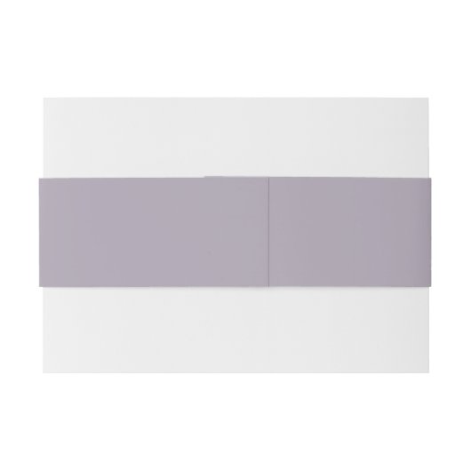 Gewoon Mauve Grijs Achternaam Uitnodigingen Wikkel (Achterkant Voorbeeld)