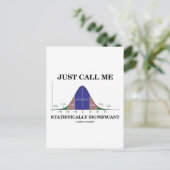 Gewoon me statistisch significant roepen briefkaart (Staand voorkant)