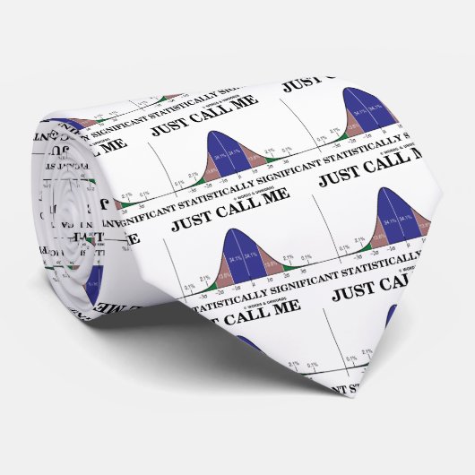 Gewoon me statistisch significant roepen stropdas (Opgerold)
