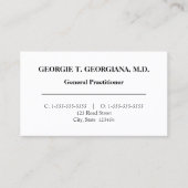 Gewoon medisch Visitekaartje (Voorkant)
