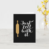 Gewoon Mee Rollen Grappig Bakken Pastaliefhebber G Kaart (Gele Bloem)