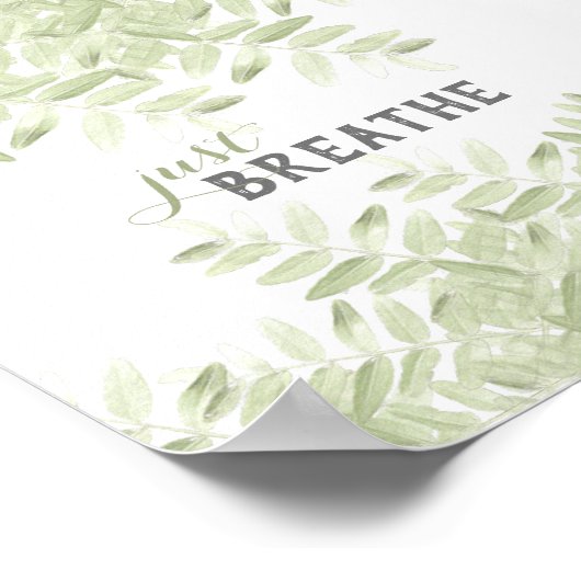 gewoon meer groene natuur spa poster (Hoek)