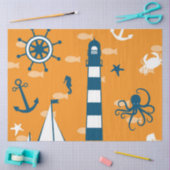 Gewoon meer nautische serie ontwerp 4 tissuepapier (Craft)