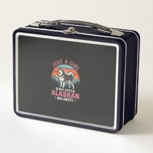 Gewoon Meisje Alaskan Malamute Hond Retro Zonsonde