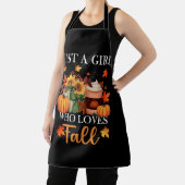 Gewoon meisje dat houdt van Herfst seizoen pompoen Schort (Insitu)