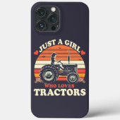 Gewoon meisje dat houdt van tractoren liefhebber  Case-Mate iPhone case (Achterkant)