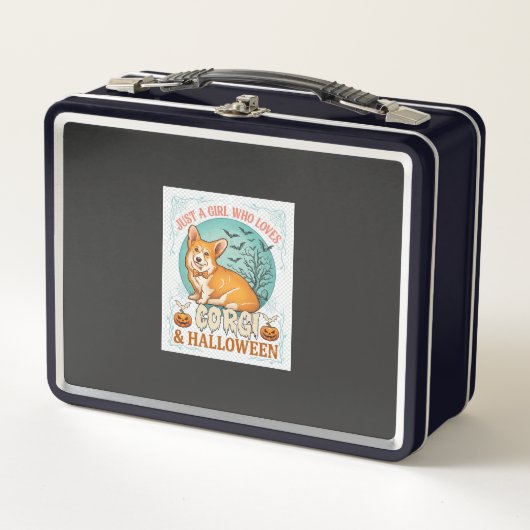 Gewoon Meisje Dat Van Corgi Halloween Pompoenen Vl (Voorkant)