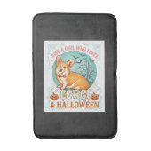 Gewoon Meisje Dat Van Corgi Halloween Pompoenen Vl Badmat (Voorkant Verticaal)