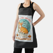 Gewoon Meisje Dat Van Corgi Halloween Pompoenen Vl Schort (Insitu)
