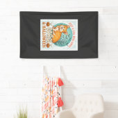 Gewoon Meisje Dat Van Corgi Halloween Pompoenen Vl Spandoek (Insitu)