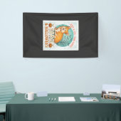 Gewoon Meisje Dat Van Corgi Halloween Pompoenen Vl Spandoek (Beurs)