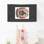 Gewoon Meisje Dat Van Katten Houdt Halloween Heks Spandoek (Insitu)