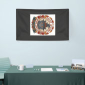 Gewoon Meisje Dat Van Katten Houdt Halloween Heks Spandoek (Beurs)