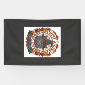 Gewoon Meisje Dat Van Katten Houdt Halloween Heks Spandoek (Horizontaal)
