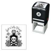 Gewoon meisjesachtige dingen giffles grappig Hallo Zelfinktende Stempel (In situ)