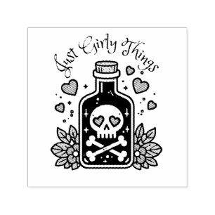 Gewoon meisjesachtige dingen giffles grappig Hallo Zelfinktende Stempel