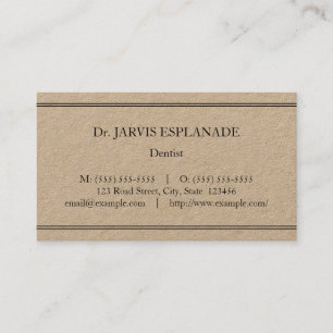 Gewoon, menselijk, medisch gespecialiseerd Visitek Visitekaartje