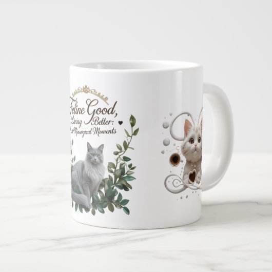 Gewoon Meowgical Moments Jumbo Mok (Voorkant rechts)
