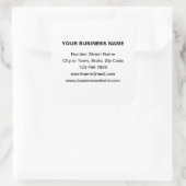 Gewoon merk op het witte plein vierkante sticker (Tas)