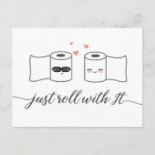 Gewoon met het uitgestelde huwelijk aankondigingskaart (Voorkant)