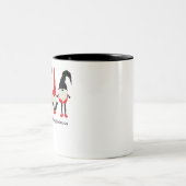 gewoon met m'n gnomen. tweekleurige koffiemok (Center)