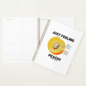 Gewoon met perzikkleurige perzikanatomiegeek Humor Planner (Display)