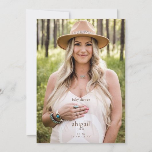 Gewoon mij en mijn kleine Eenvoudige Foto Neutrale Kaart (Voorkant)