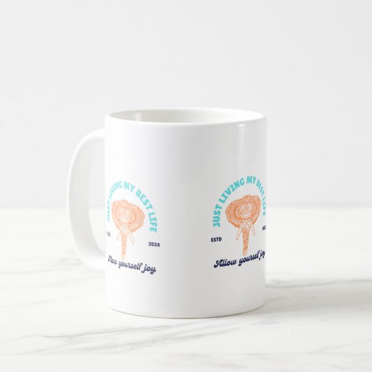 Gewoon mijn beste leven Inspirerend. unieke Mok (Voorkant links)