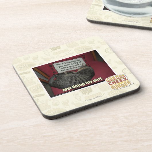 Gewoon mijn deel doen. drankjes onderzetter (Linkerzijde)