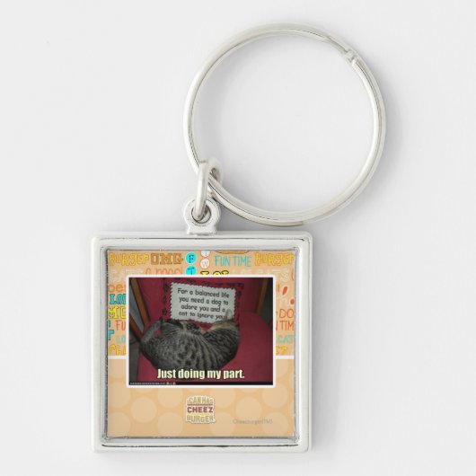 Gewoon mijn deel doen. sleutelhanger (Voorkant)