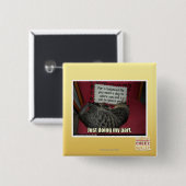 Gewoon mijn deel doen. vierkante button 5,1 cm (Voorkant /achterkant)