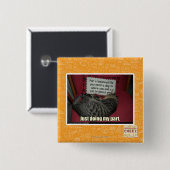 Gewoon mijn deel doen. vierkante button 5,1 cm (Voorkant /achterkant)