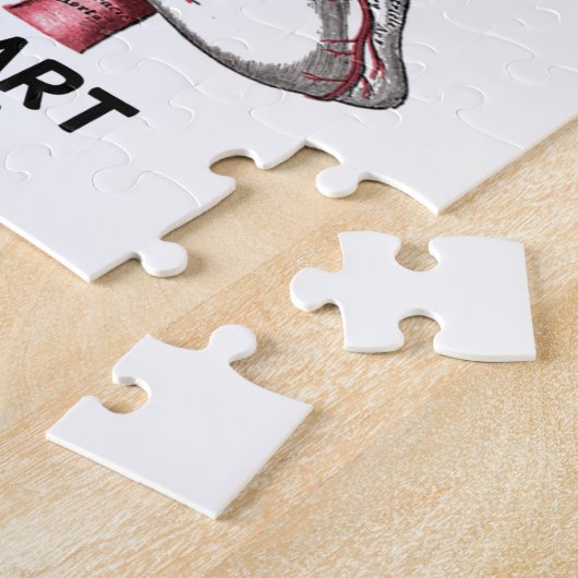 Gewoon mijn hart tonen (anatomisch hart) legpuzzel (Zijkant)