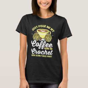 Gewoon mijn koffiehandje doorsteken, nu langzaam n t-shirt