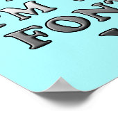 Gewoon Mijn Lettertype Grappige Poster Bord (Hoek)