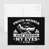 Gewoon Mijn Ogen Rusten Grappig Cadeau Voor Vader Briefkaart (Voorkant / Achterkant)
