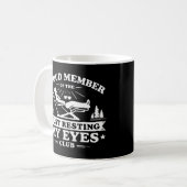 Gewoon Mijn Ogen Rusten Grappig Cadeau Voor Vader Koffiemok (Voorkant links)