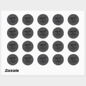 Gewoon mijn ogen rusten Grappige Fauteuil Vaderdag Ronde Sticker (Vel)