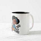 Gewoon mijn zwarte zaken regelen tweekleurige koffiemok (Voorkant rechts)