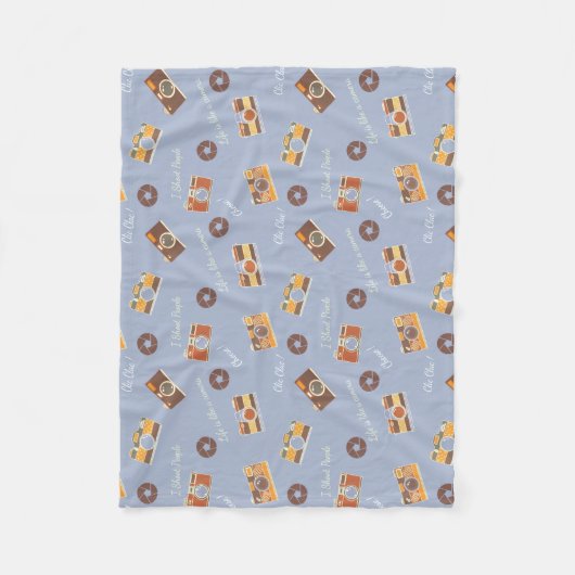 Gewoon Milimalist  camera's Fotografie Fleece Deken (Voorkant)