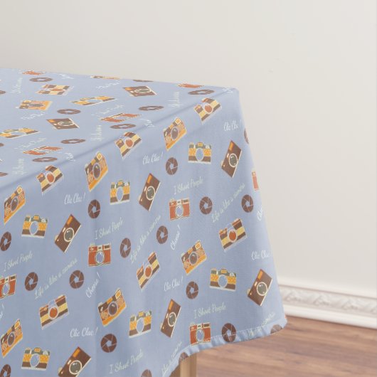 Gewoon Milimalist  camera's Fotografie Tafelkleed (Voorbeeld)