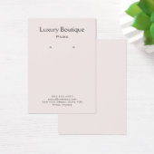Gewoon minimaal lichtroze juwelen oorscherm visitekaartje (Bureau)