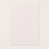 Gewoon minimaal lichtroze juwelen oorscherm visitekaartje (Achterkant)