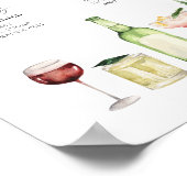 Gewoon Minimal Wedding Signature Drinken Sign Poster (Hoek)