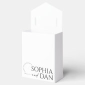 Gewoon minimale bruiloft bedankdoosjes (Geopend)